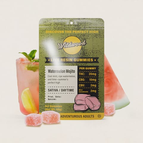 Watermelon Mojito - 5ct Live Resin Gummies