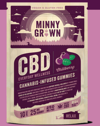 CBD Gummies - Chillberry- 25mg CBD - 10ct. - Regular