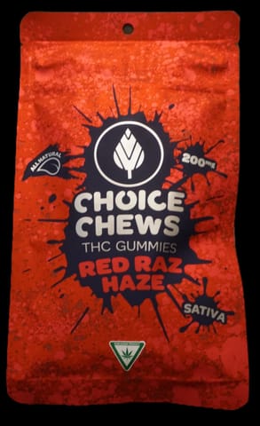 Choice Chews - Red Raz Haze (Sativa) - 200mg