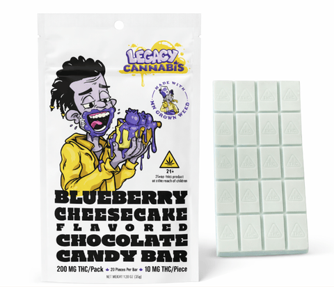 Blueberry Cheesecake - Chocolate Bar - 200mg THC