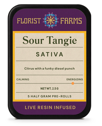 5pk | Sour Tangie | Live Resin Infused