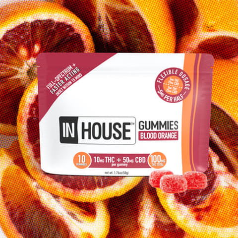 In House Blood Orange Fast Acting V2 Gummies-Edible Product-10mg-10