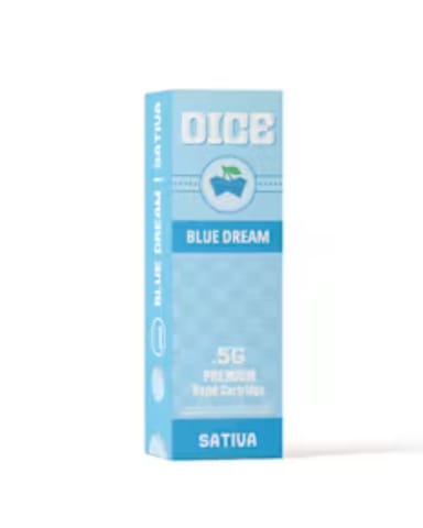 Dice: Distillate Vape Cart - 0.5g - Blue Dream - Sativa