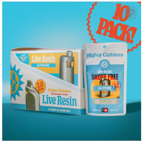 Higher Cultures | Boro Boro | 2G | Live Resin | Smoke Free | Disposable