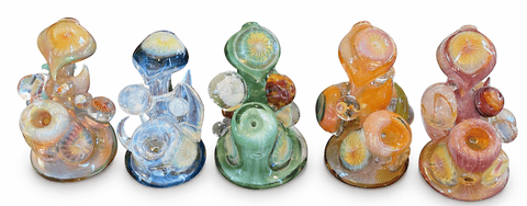 Custom Blown Glass Bubbler Pipe