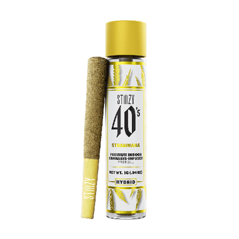 STIIIZY 40's | Strawnana (H) | 1g Infused Preroll