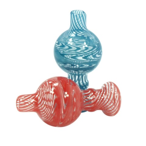 Flat Top Glass Carb Cap Wig Wag | Assorted Colors