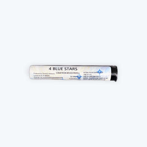 4 Blue Stars Resin Infused Pre-Roll 3g