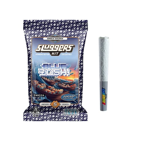 Sluggers | Blue Zushi | Infused Prerolls | Indica | 3.5g | 5pk