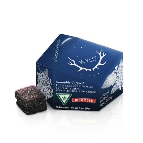 Elderberry 200mg THC : 50mg CBN Gummies | WYLD