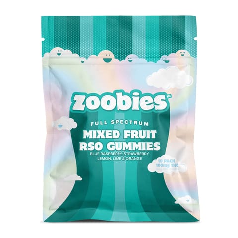 Zoobies RSO Gummies | Sativa 100mg Rec