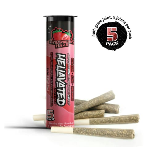 Hellavated Juicy Stickz 5 Pack | Strawberry Haze 2.67g