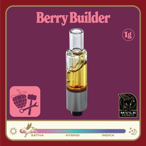 Berry Builder Live Resin 1G Cartridge (Mule)