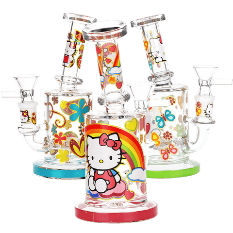 Salutations Kitty Glass Water Pipe | 6.25" | 14mm F