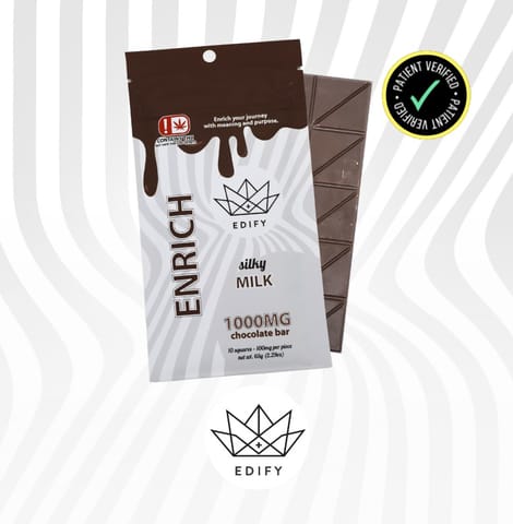 Edify | 1000mg THC | Milk Chocolate Bar
