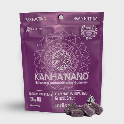 Kanha Nano |  Galactic Grape (I) | 10mg THC x 10 Gummies