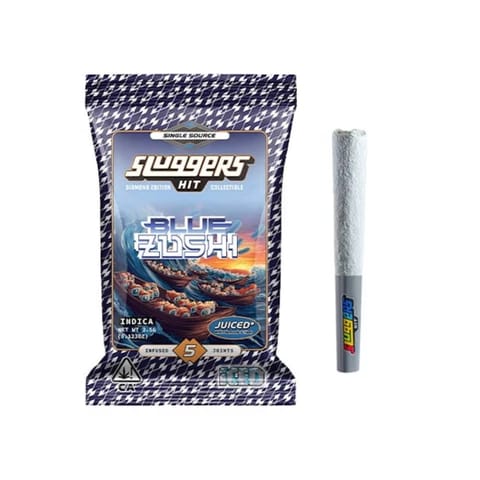 Sluggers | Blue Zushi (I) | .7g x 5 Diamond & Hash Infused Joints