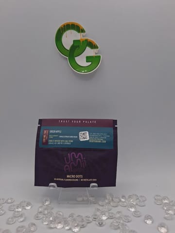 Green Apple Micro Dots Cured Resin 10MG Gummies Umamii