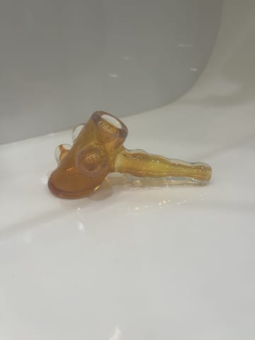 Justin Galante Glass - Amped up Silver Fume Hammer