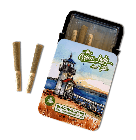 The Green Lady - Infused 5pk 0.5g Prerolls - Pandora