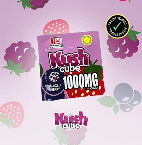 Kush Drops | 1000mg THC | Blazed Berry Gummy | 10ct