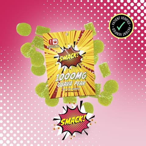 SMACK! | 10ct Gummies | Guava Pear | 1000mg THC