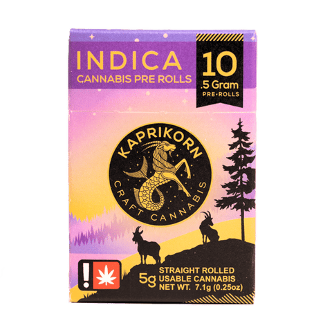 MULTI-STRAIN PRE-ROLL PACK | PURPLE MILK & GORILLA BREATH | INDICA | 0.5 GRAM | X10