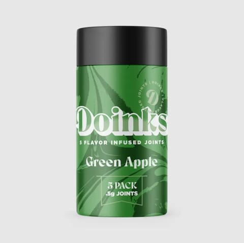 Doinks Infused Joint 5 Pack | Green Apple 2.5g Rec