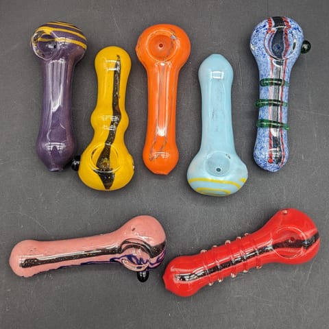 Color swirl Assorted Spoon Pipes