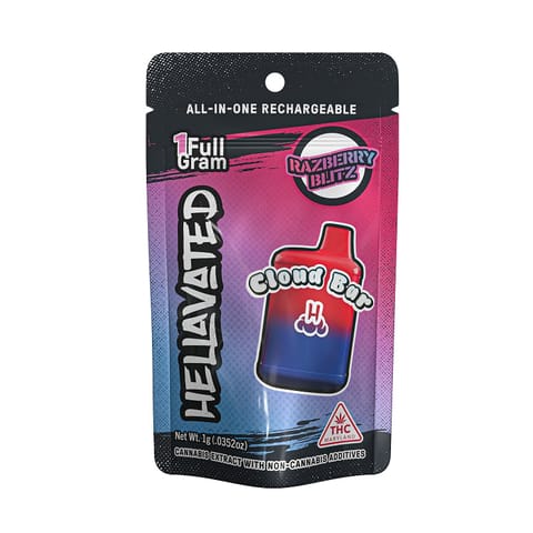 Hellavated | Cloud Bar | - Razberry Blitz | 1g