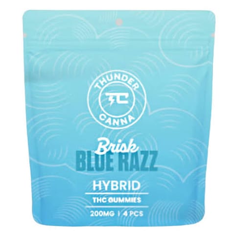 Blue Razz 200mg Gummies | Thunder Canna