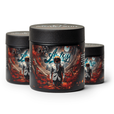 Artsy Cannabis Eighth Jars | Moon Suit 3.5g Rec - | Eighth