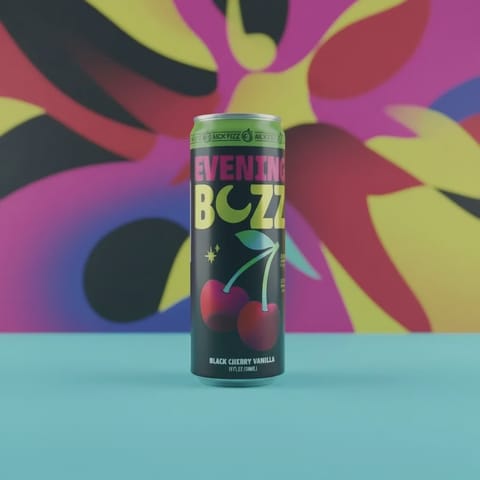 Kick Fizz - Evening Buzz - Black Cherry Vanilla (5mg THC)