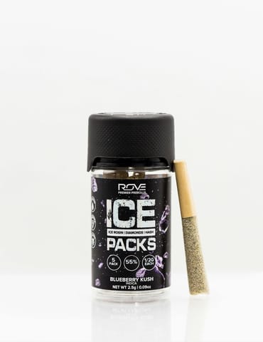 Rove | 6pk Blueberry Kush - Infused Ice Packs (Rosin, Diamond, Hash)