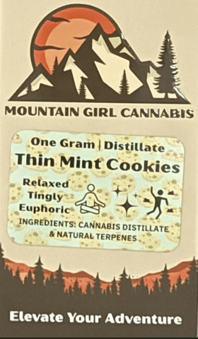 Thin Mint Cookies 1g THC/CBG Cart Mountain Girl