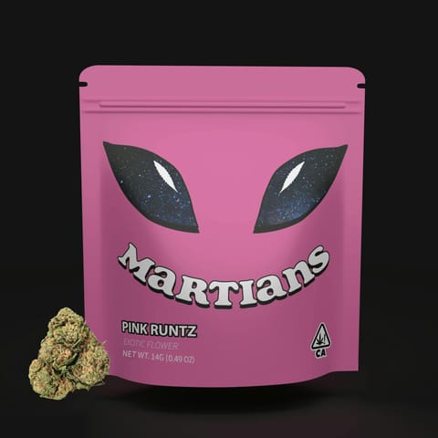 MARTIANS - SUNGROWN FLOWER - PINK RUNTZ - 14G