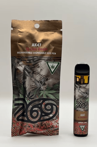 AK-47 - 269 Cannabis - Disposable Vape - Live Resin - 1g