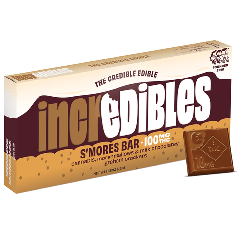 Smores Bar Incredibles 100MG Chocolate Bar