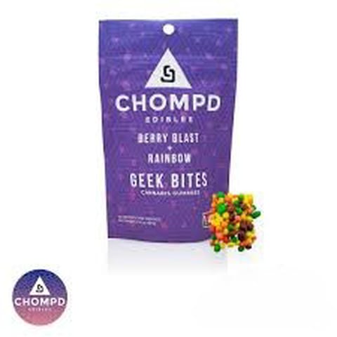 Berry Blast Rainbow 10 Pck 100mg Geek Bites (Chompd)
