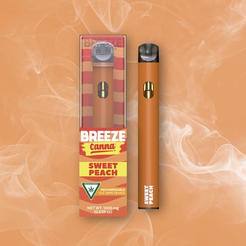 Sweet Peach 1g THC Disposable Vape | Breeze
