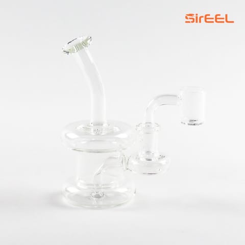 SirEEL | 6" Bent Neck Clear Hanger Oil Rig