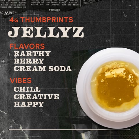 Jellyz Live Rosin - 4g Thumbprints Concentrate