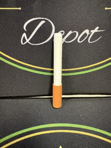 3in White Push One Hitter