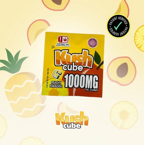 Kush Drops | 1000mg THC | Peachy Paradise Gummy | 10ct