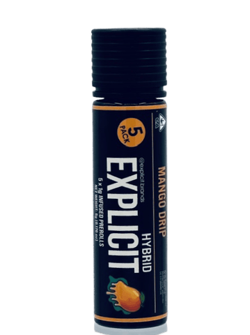 EXPLICIT - INFUSED PREROLL MULTIPACK - MANGO DRIP - 5G