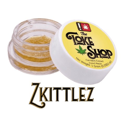 THE TOKE SHOP | CURED RESIN | ZKITTLEZ | INDICA DOMINANT HYBRID | 1 GRAM