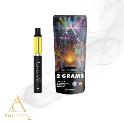 Society C 2G Live Resin Disposable - Sweet Isalnd Skunk