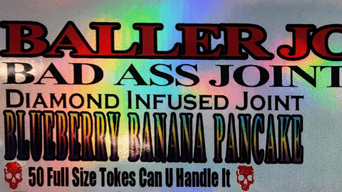 Red Run Cannabis | Blueberry Banana Pancake | Diamond Baller Joint | 1.5g