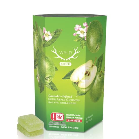 Wyld | 1,000mg Gummies - Sour Apple