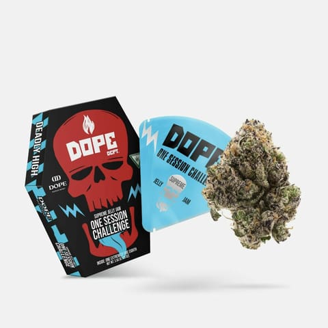 Supreme Jelly Jam 3.5g One Session Challenge Pre-Packaged Flower | Dope Department